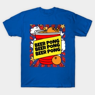 Party Drinking Game Beerpong Beer Pong T-Shirt